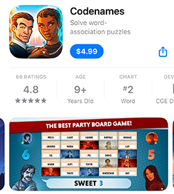 Codenames game app